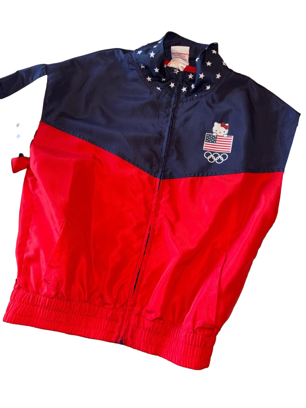 Hello Kitty Red and Navy Kids' Large Jacket with USA Olympic Logo